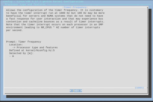 Processor type and features -> Timer frequency