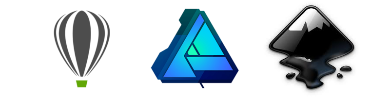 Illustrator Inkscape Affinity Designer Corel Draw
