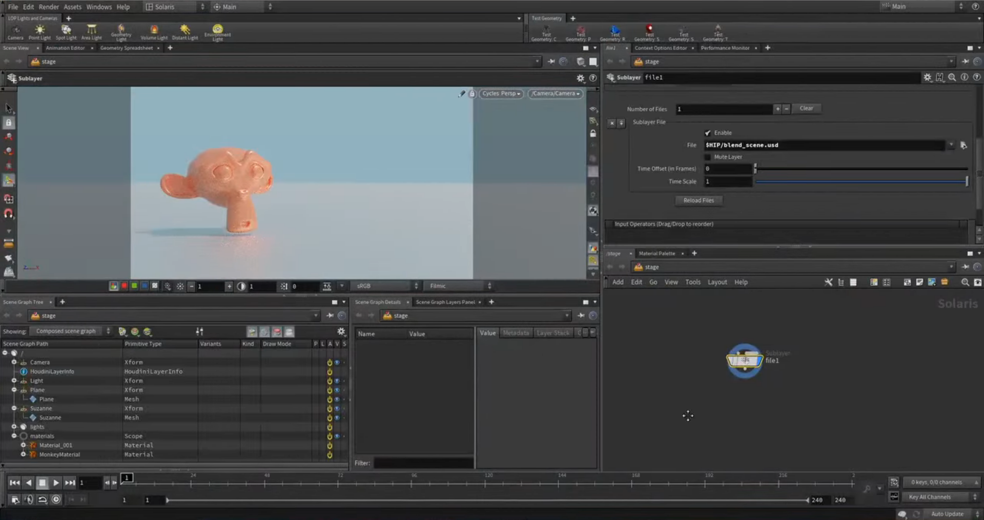 This shows the hdCycles fork is working already in houdini